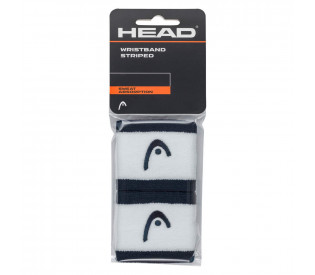 Напульсники HEAD 2,5" ширина 7см, 90% нейлон, 10% эластан, бело-тёмно-синий